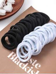 50 Girls' Back-To-School Season's Simple And Practical Scrunchies, Daily Family Hair Accessories-