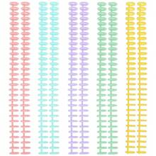 10Pcs Plastic Binding Combs 30 Rings Spiral Binding Coils Comb Binding Spines Assorted Colored Binder Combs Easy Edit Spines For Notebooks Calendar Documents Making - Multicolor - View 11