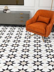 9pcs Floor Tile Sticker, Boho Geometric Pattern Peel And Stick Tiles Stickers, Easy To Paste, Removable PVC Floor Sticker Wall Tile Stickers For Living Room Kitchen Bathroom - Multicolor - View 16