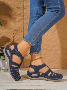 Women's Breathable Wedge Heel Lightweight Sandals, Versatile