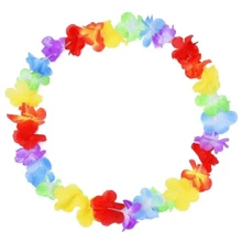 10Pcs Torpil Hawaiian Artificial Flower Necklace Aloha Luau Hawaii Theme Party Garland Summer Beach Wedding Birthday Party Decor - Multicolor - View 5