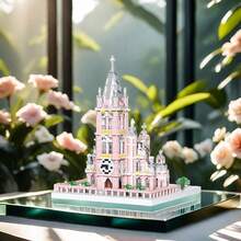 1500pcs London Bridge/1700pcs Arc De Triomphe/3502pcs Eiffel Tower/1298pcs Eiffel Tower Construction Building Block Toy Sets, Creative World Famous Landmark Series Adult Difficult Desktop Decorative Particle Model Kits, DIY Assembling Gifts For Friends And Lovers - Multicolor - View 3