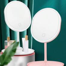 LED 日光化妆镜，梳妆镜 90° 旋转浴室镜带触摸传感器，便携式照明，适合美容旅行，白色 - 彩色 - 查看 7