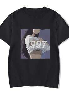 Anime T-Shirt 997 Unisex Character 100% Cotton Streetwear Launch Shipping In Various Colors!! - màu đen - Xem 2