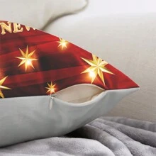 2 件铃儿响叮当圣诞靠垫套抱枕套，圣诞主题装饰枕套，“圣诞快乐”枕套，家居装饰，房间装饰，卧室装饰，客厅装饰（不含靠垫）