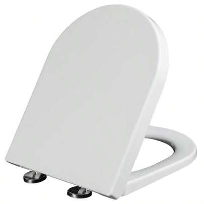 1 Pc Universally Fit Medium Size U-Shaped Toilet Seat & Cover, Vintage Toilet Seat Cover