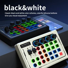 Mezclador de audio profesional NXG compatible con PC, portátil, teléfono inteligente, grabación de juegos, transmisión en vivo, micrófono de condensador para estudio de video - Multicolor - Ver 4