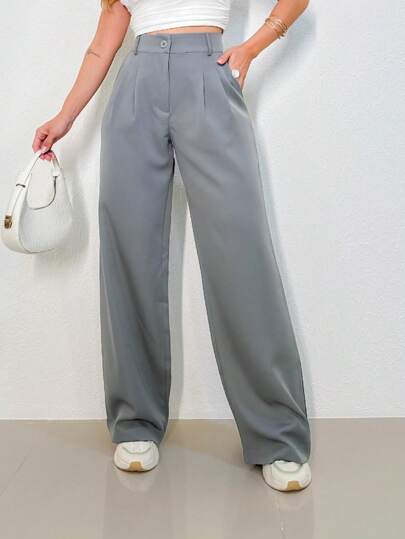 MODA MO, REF:  3271, Calça Alfaiataria Feminina | Cintura Alta Pantalona | Look Elegante e Despojado | Moda Casual para o Dia a Dia | Perfeita para o Trabalho |  Confortável e Estilosa | Caimento Impecável