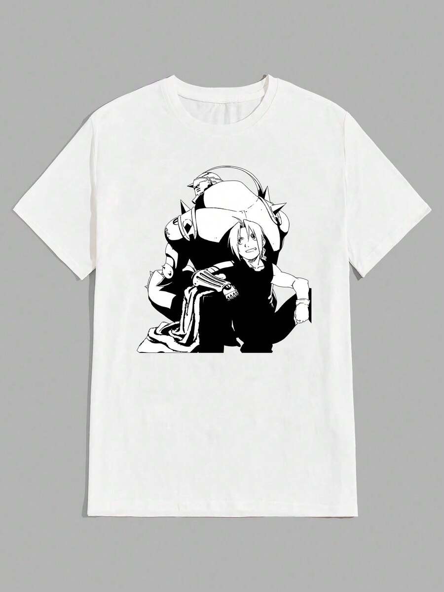 Anime Brotherhood T-Shirt Unisex 100% Cotton Streetwear Launch Shipping Various Colors!! - 白色 - 查看 1