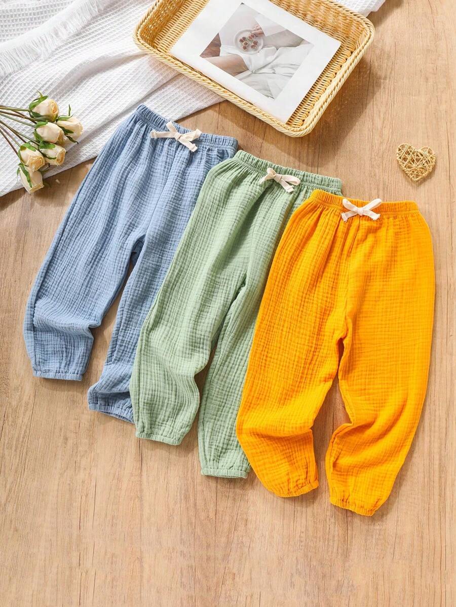 儿童轻便哈伦裤，适合春夏秋季 - 彩色 - 查看 1