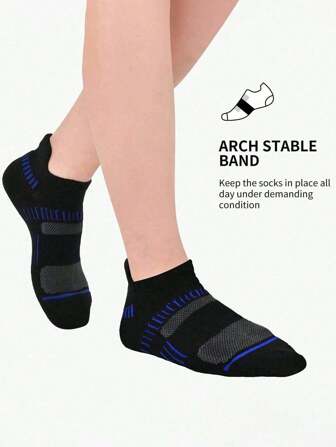 24 pares de calcetines deportivos para hombres con acolchado en el tobillo, que absorben la humedad, súper suaves y transpirables - ideales para baloncesto, correr, aventuras al aire libre, otoño