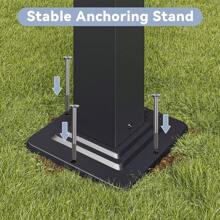 AOXUN Pérgola retráctil de 10'*10', pérgola de aluminio para patio, pérgola moderna con toldo retráctil para jardines - Marrón - Ver 6