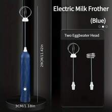1pc Electric Milk Frother, 3 Speed Settings, Milk Foamer, Portable USB Milk Frother, Hand-Held Coffee Whisk, Kitchen Tool, Foamer, Back To School Essential, 500-600 MAh - Multicolor - View 11