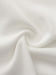 Schlank geschnittenes Langarm Oberteil Damen, bequemes und dehnbares Unterhemd für die Crew - Weiss - Übersicht 8