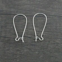 100入耳環鉤耳線耳飾配件 DIY珠寶手工配件 - Earring hoops - 查看 3