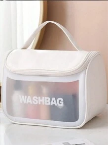 Set de 4 bolsas de aseo de viaje, organizador de maquillaje impermeable de PVC, portacepillos de maquillaje, estuche de maquillaje para lápiz labial, brillo de labios, pinceles de maquillaje, lápiz de cejas, paleta de sombras de ojos, ropa interior, pasta de dientes, cepillo de dientes, cosméticos, cuidado de la piel, esmalte de uñas, joyas, perfumes, papelería y accesorios digitales, decoración de baño, organizador de maquillaje de verano, accesorios de baño, vuelva a la escuela