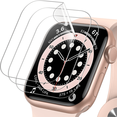 3PCS Hydrogel Film Compatible With Apple Watch 6 5 4 SE 40/44MM Screen Protector Compatible With Apple Watch Series 7 8 9 41MM 45MM Film Gift For Birthday, Family, Friends Watch Screen Protector, Watch Cover, Watch Accessories Waterproof Shockproof Anti-Fall Anti-Fall Scratch Resistant Anti-Fingerprint Full Cover