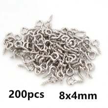 200 件小眼形别针 眼形别针 挂钩 孔眼 螺纹 DIY 珠宝制作配件 - Eyelets - 查看 31