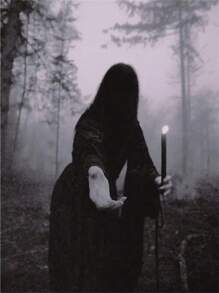 1 件万圣节黑暗学院派艺术黑死病海报印刷品适用于客厅家居装饰北欧哥特式恐怖女巫帆布画墙画无框架 - 彩色 - 查看 53