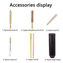 7pcs 9mm Gun Cleaning Kit, Brass Cleaning Rod, Wholesale Gun Cleaning Brush, Black - Black - View 5