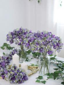 6pcs/12pcs/24pcs, 11.8in/30cm, Artificial Flower, Artificial Hydrangea Flower With Stems For DIY Party, Wedding, Home Decor, Tabletop Flower Bouquet - Multicolor - View 6