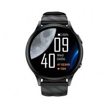 KUMI GW5 Smart Watch 1.39 Inch NFC Bluetooth 5.2 100+ Sport Heart Rate Blood Pressure Oxygen Monitor Waterproof IP68 - Black - View 7