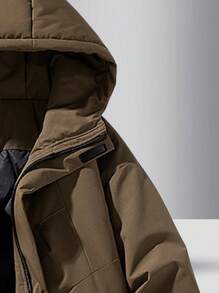 2024 新款男士户外运动时尚休闲纯色连帽夹克 - 查看 4