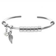 Customized Women's Tree Leaf Bracelet With April Birthstone White Crystal, Personalized Engraved Name & Date, Gold/Silver Stainless Steel Bohemian Elegant Bracelet, Mother's Day Gift