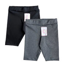 KIT 2 Bermuda Shorts Suplex Children's Youth Women's Girl Size 1 To 16 - الأسود - مشاهدة 1