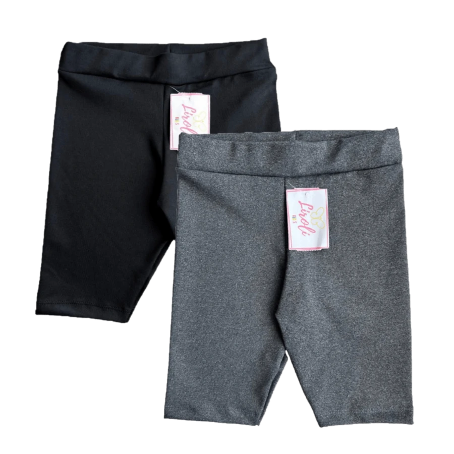 KIT 2 Bermuda Shorts Suplex Children's Youth Women's Girl Size 1 To 16 - الأسود - مشاهدة 1