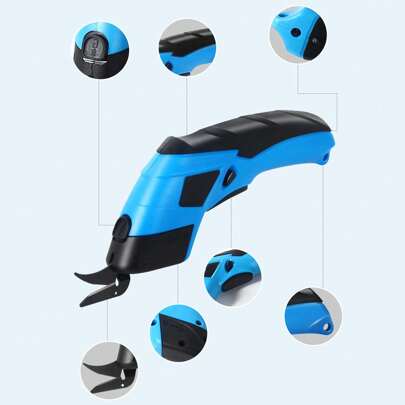 Tijeras eléctricas inalámbricas Tijeras eléctricas de mano para cortar telas Alfombras suave Cartón