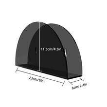 Acrylic Record Wall Rack, LP Storage Shelf, Gift For Vinyl Vinyl Record & Magazine Enthusiasts, Wall Mounted Magazine Display Rack - Brown - View 2