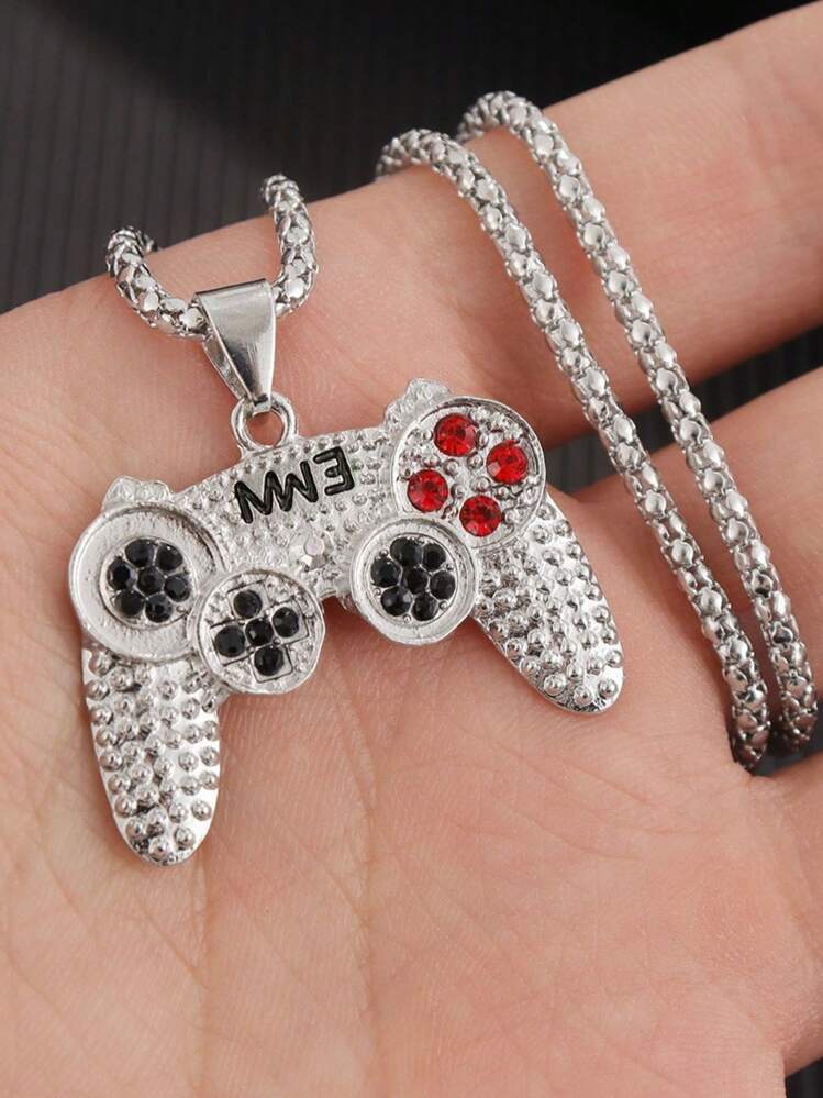 1pc Game Console Pendant Necklace, Fashionable Casual Accessory And Holiday Gift For Boys - Multicolor - View 7