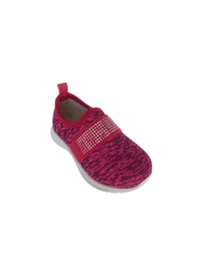 Lily Kids Easy Slip On Sneakers For Children Girls True Love Pink - Màu Hồng Tươi - Xem 3