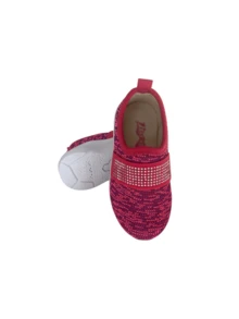 Lily Kids Easy Slip On Sneakers For Children Girls True Love Pink - Màu Hồng Tươi - Xem 5