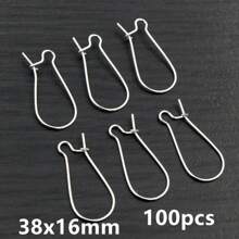100入耳環鉤耳線耳飾配件 DIY珠寶手工配件 - Earring hoops - 查看 12