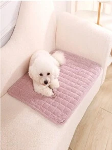 1pc Comfortable & Washable Pet Sofa/Bed Mat, Suitable For Large And Small Pets, All Seasons - Green - View 3