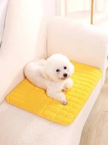 1pc Comfortable & Washable Pet Sofa/Bed Mat, Suitable For Large And Small Pets, All Seasons - Green - View 4