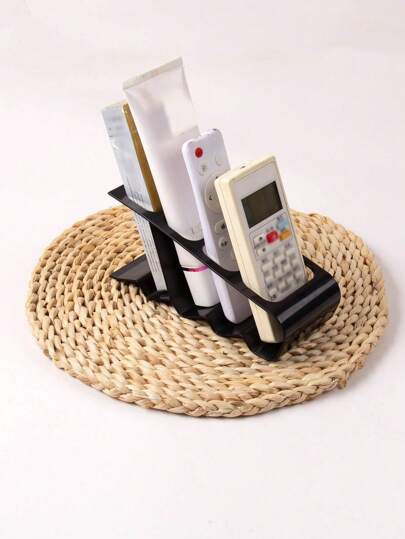 1 pieza Estante de almacenamiento multifuncional de escritorio para control remoto, soporte para aire acondicionado, gafas, control remoto de TV, cosméticos