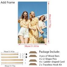 1 pièce Affiche sur canevas photo personnalisée avec cadre en bois DIY ou sans cadre, impression personnalisée de votre photo sur canevas, décoration murale à accrocher, cadeau pour les couples, anniversaires pour petite amie, petit ami, épouse, mari, mère, père, anniversaire, remise des diplômes, Slow Summer Living