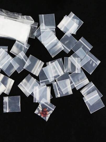 100/300/500pcs Transparent Self-Sealing Gift Packaging Bags, Jewelry Storage Pouches