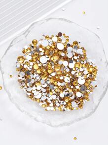 Đá giả kim cương giả bằng nhựa, hỗn hợp kích thước 2mm-6mm, 1440/2000 viên/gói, nhiều màu sắc, không cần keo nóng, mặt phẳng, có keo dính, dùng trang trí móng tay, đá giả kim cương lấp lánh, hạt nhựa dẻo, thích hợp cho trang trí móng tay, cốc, chai, ly, điện thoại, phụ kiện DIY mỹ phẩm, v.v. - Kích thước hỗn hợp - Xem 5