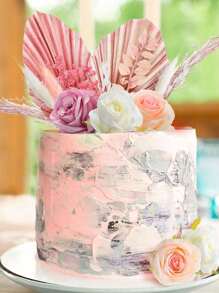 28 chiếc đồ trang trí bánh theo phong cách Boho, Bộ đồ trang trí bánh hình lá hoa hồng nhân tạo cổ điển, Đồ trang trí bánh hình hoa nhân tạo Hay, Đồ trang trí bánh theo phong cách Boho cho tiệc cưới, tiệc rửa tội, sinh nhật, ngày của mẹ, tiệc độc thân, vật dụng tiệc theo chủ đề Boho (màu hồng), Giáng sinh - hồng - Xem 6