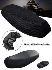 Vỏ bọc yên xe máy đa năng bằng da PU chống thấm nước, thoáng khí, đệm lưới 3D, chống mưa, dùng ngoài trời - màu đen - Xem 8