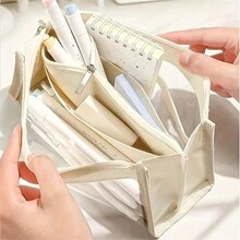 铅笔袋 文具袋 铅笔盒 大容量铅笔盒 手拿式铅笔盒 铅笔盒 化妆包 化妆包 便携礼品 - 單件 - 查看 4