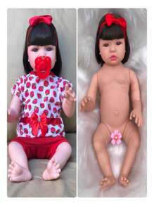 Reborn Baby Doll Realistic Silicone Girl Promotion - 紅色 - 查看 9