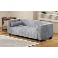 Modern Sofa In High Quality Chenille Fabric For Living Room And Bedroom, (Light Grey) - Light Gray + Polyester + 3 Seat - View 6