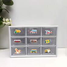 51pcs Cute Cartoon Transportation Stickers, Suitable For Decorating Skateboard, Computer, Desk, DIY Sticker - Multicolor - View 8