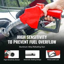 Fuel Hose Reel, 1" X 33', Extra Long Retractable Hose Reel, Heavy-Duty Carbon Steel Construction With Automatic Fuel Nozzle, NBR Rubber Hose For Aircraft Ship Vehicle Tank Truck, 300 PSI - Multicolor - View 5