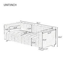 Modern Sofa In High Quality Chenille Fabric For Living Room And Bedroom, (Light Grey) - Light Gray + Polyester + 3 Seat - View 2